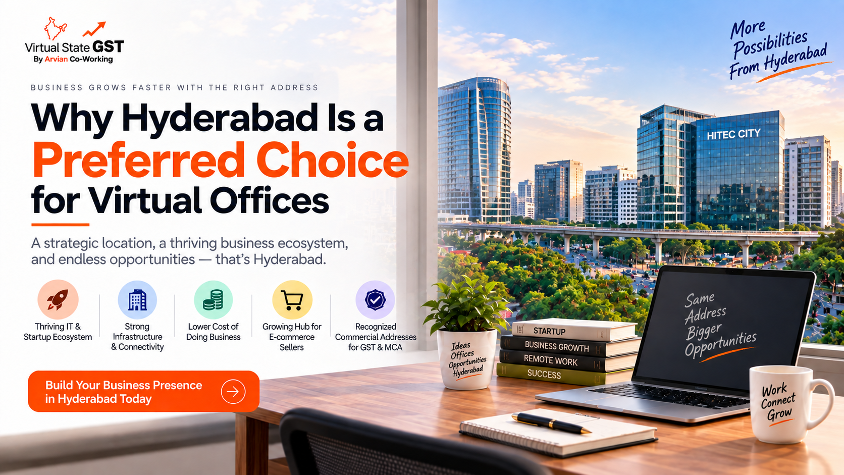 Virtual office in Hyderabad for GST registration